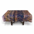 Mantel artesanal italiano de alta calidad en algodón estampado a mano - Marcas comerciales Viadurini