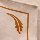 Servilleta en lino mixto con estampado a mano Pieza única Made in Italy - Marcas Viadurini