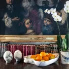 Decoración Huevo Mediana en Mármol Paonazzo Elegante Diseño Made in Italy - Olimo Viadurini