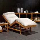 Varaschin Barcode cama de jardín moderna / de interior de teca Viadurini