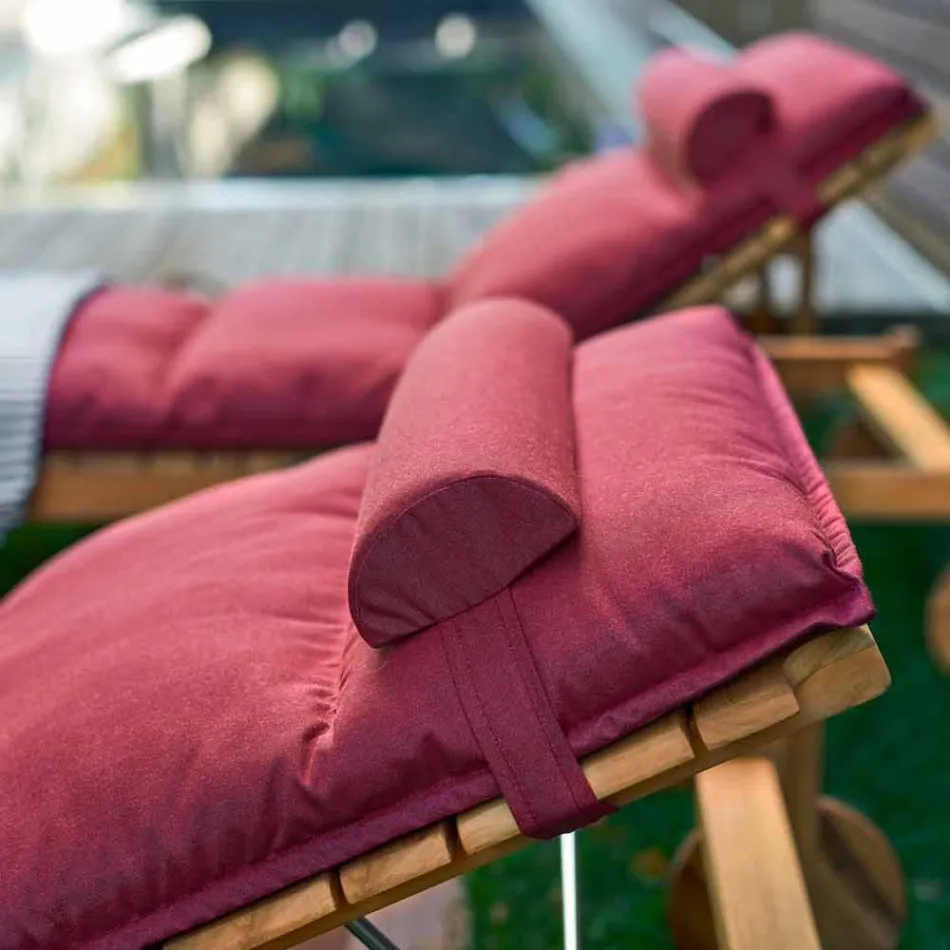 Varaschin Barcode cama de jardín moderna / de interior de teca Viadurini