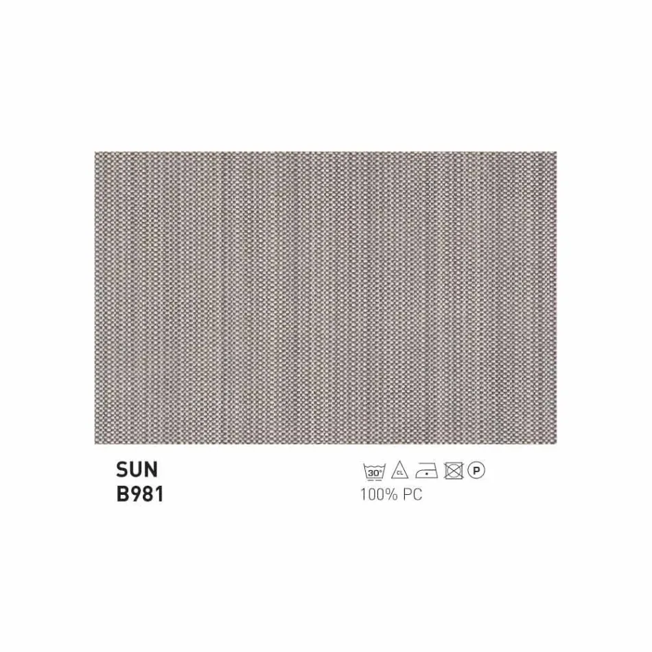 Varaschin Barcode cama de jardín moderna / de interior de teca Viadurini