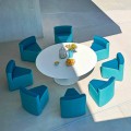Mesa de jardín Varaschin Big In & Out + 8 sillones de diseño moderno