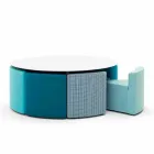 Mesa de jardín Varaschin Big In & Out + 8 sillones de diseño moderno Viadurini