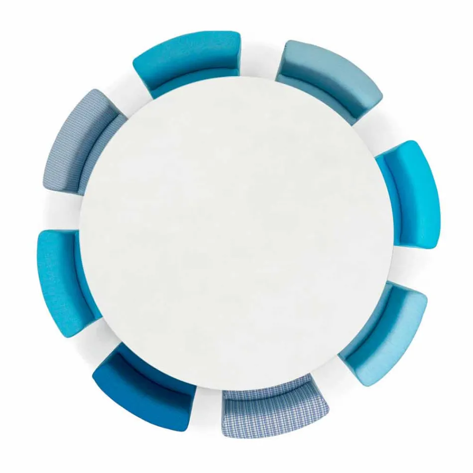 Mesa de jardín Varaschin Big In & Out + 8 sillones de diseño moderno Viadurini