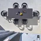 Varaschin silla inteligente de diseño moderno jardín, 6 piezas Viadurini