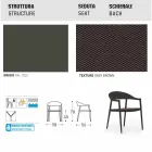 Varaschin silla inteligente de diseño moderno jardín, 6 piezas Viadurini