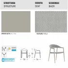 Varaschin silla inteligente de diseño moderno jardín, 6 piezas Viadurini