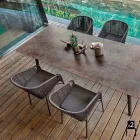 silla Varaschin Cricket con tejidos a mano exteriores, 2 piezas Viadurini