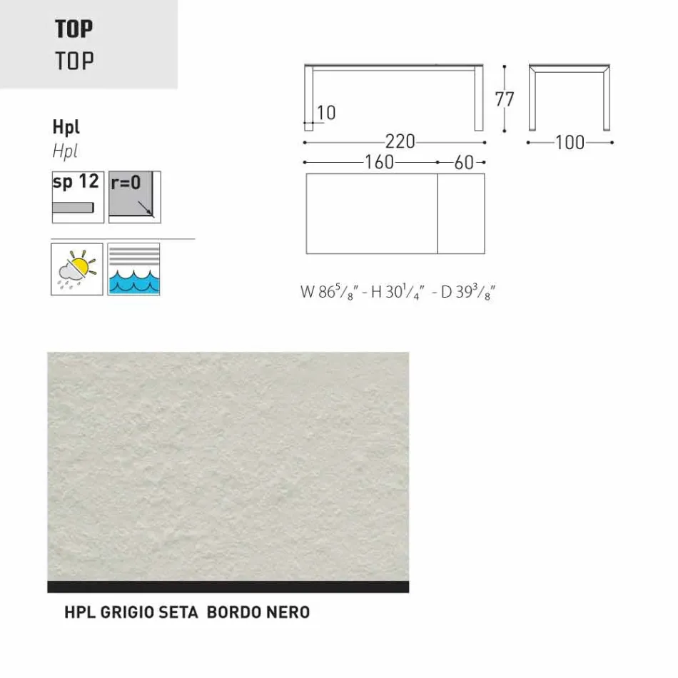 Varaschin Dolmen mesa extensible hasta 380 cm Viadurini