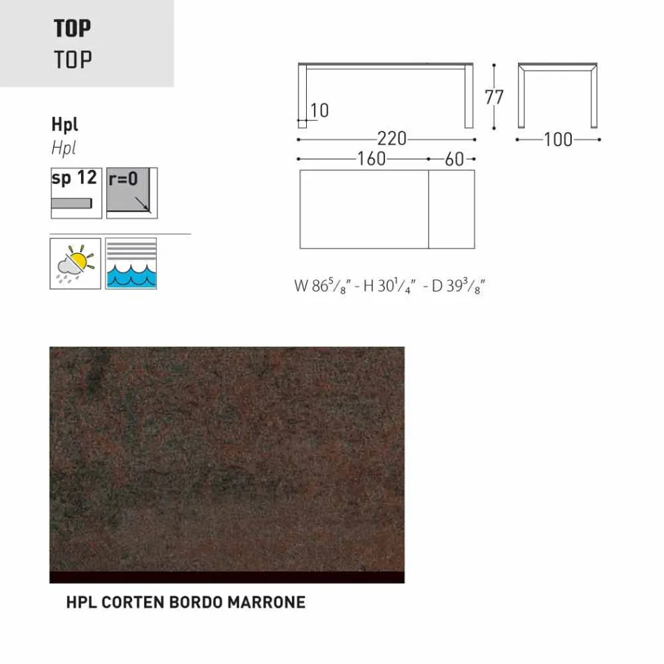 Varaschin Dolmen mesa extensible hasta 380 cm Viadurini