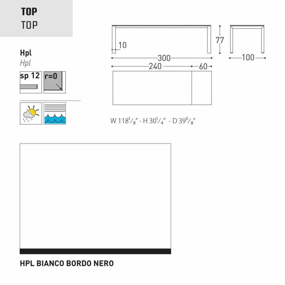 Varaschin Dolmen mesa extensible hasta 380 cm Viadurini