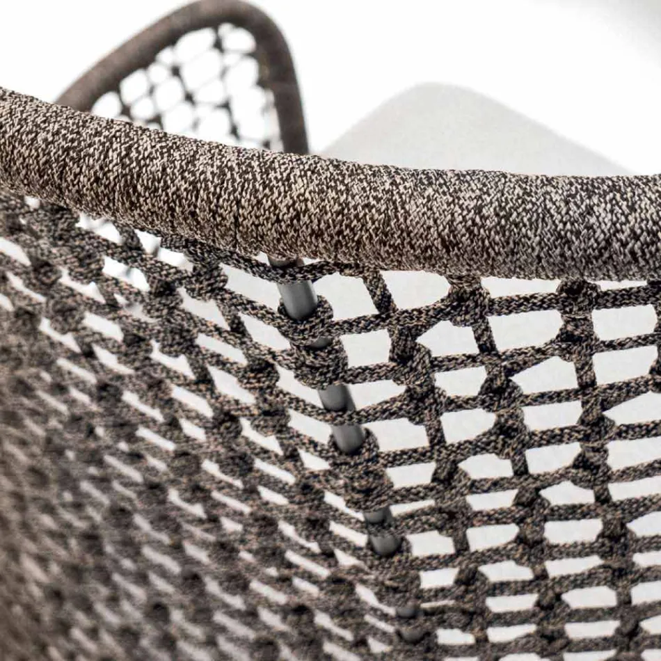 Varaschin Emma sillón acolchado exterior de diseño moderno Viadurini