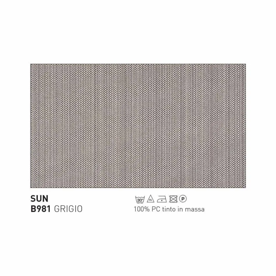 Sillón de exterior Varaschin Emma tapizado en metal y tela. Viadurini