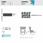 Varaschin Emma sillón al aire libre moderno con reposacabezas de tela Viadurini