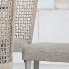 Varaschin Emma design silla de jardín en tela y aluminio Viadurini