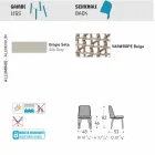 Varaschin Emma design silla de jardín en tela y aluminio Viadurini