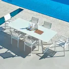 Varaschin Kolonaki Mesa de jardín moderna en diferentes tamaños Viadurini