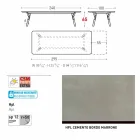 Varaschin Enlace mesa de mesa con patas de madera de teca, H65 cm Viadurini