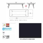 Varaschin Enlace tabla H 65 cm jardín extensible hasta 350 cm Viadurini