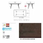 Varaschin Enlace tabla H 65 cm jardín extensible hasta 350 cm Viadurini