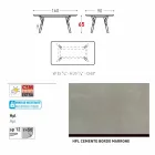 Varaschin Enlace mesa de comedor fija desde externas o internas H 65 cm Viadurini