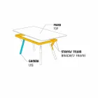 Varaschin Enlace mesa de comedor fija desde externas o internas H 65 cm Viadurini