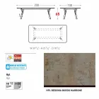 Varaschin Enlace mesa de comedor fija desde externas o internas H 65 cm Viadurini