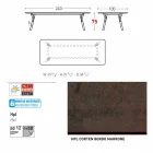 Varaschin Enlace Fijo jardín mesa de comedor o cubierta H 75 cm Viadurini