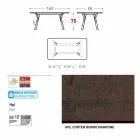 Varaschin Enlace Fijo jardín mesa de comedor o cubierta H 75 cm Viadurini