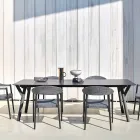 Varaschin Enlace Fijo jardín mesa de comedor o cubierta H 75 cm Viadurini