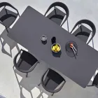 Varaschin Enlace Fijo jardín mesa de comedor o cubierta H 75 cm Viadurini