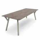 Varaschin Enlace Fijo jardín mesa de comedor o cubierta H 75 cm Viadurini