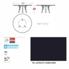 Varaschin mesa redonda Enlaces por el diseño moderno interior / exterior, H 65 cm Viadurini