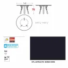 Varaschin une mesa redonda con patas de madera de teca, H 75cm Viadurini