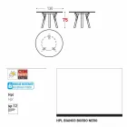 Varaschin une mesa redonda con patas de madera de teca, H 75cm Viadurini