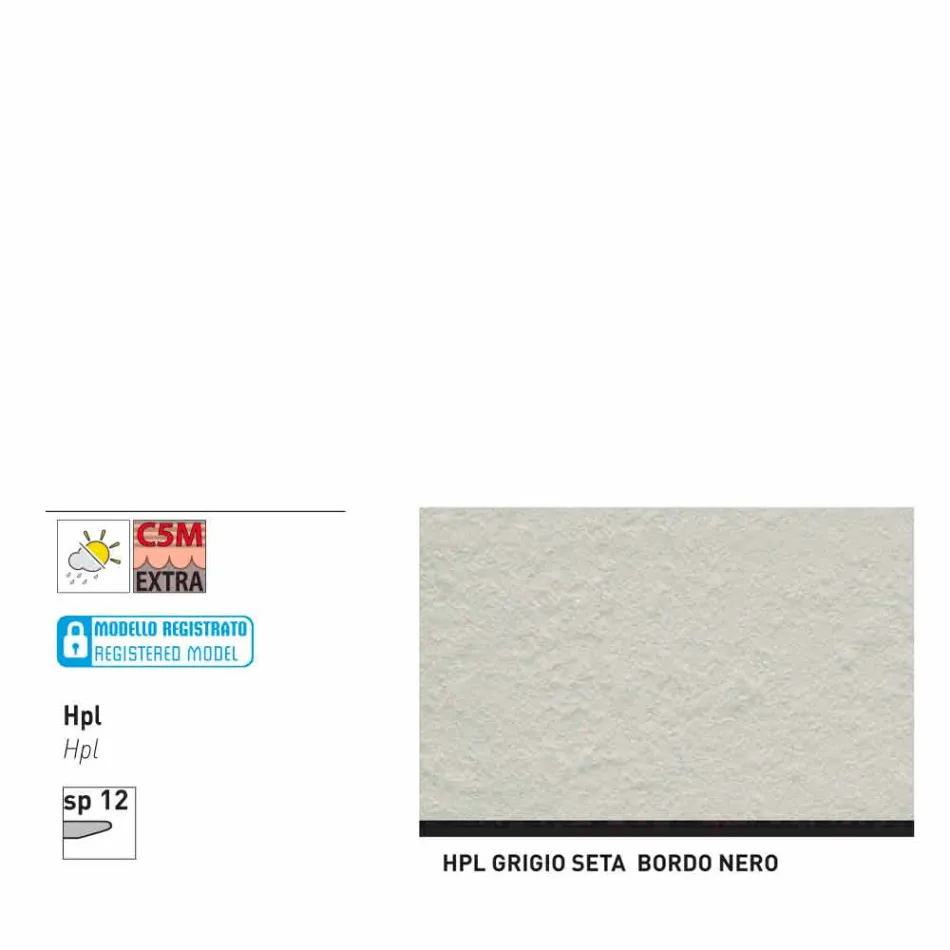 Varaschin Enlaces Mesa redonda diseño moderno jardín, H 75 cm Viadurini