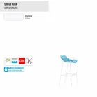 Taburete de verano Varaschin Outdoor, en acero y tejido. Viadurini