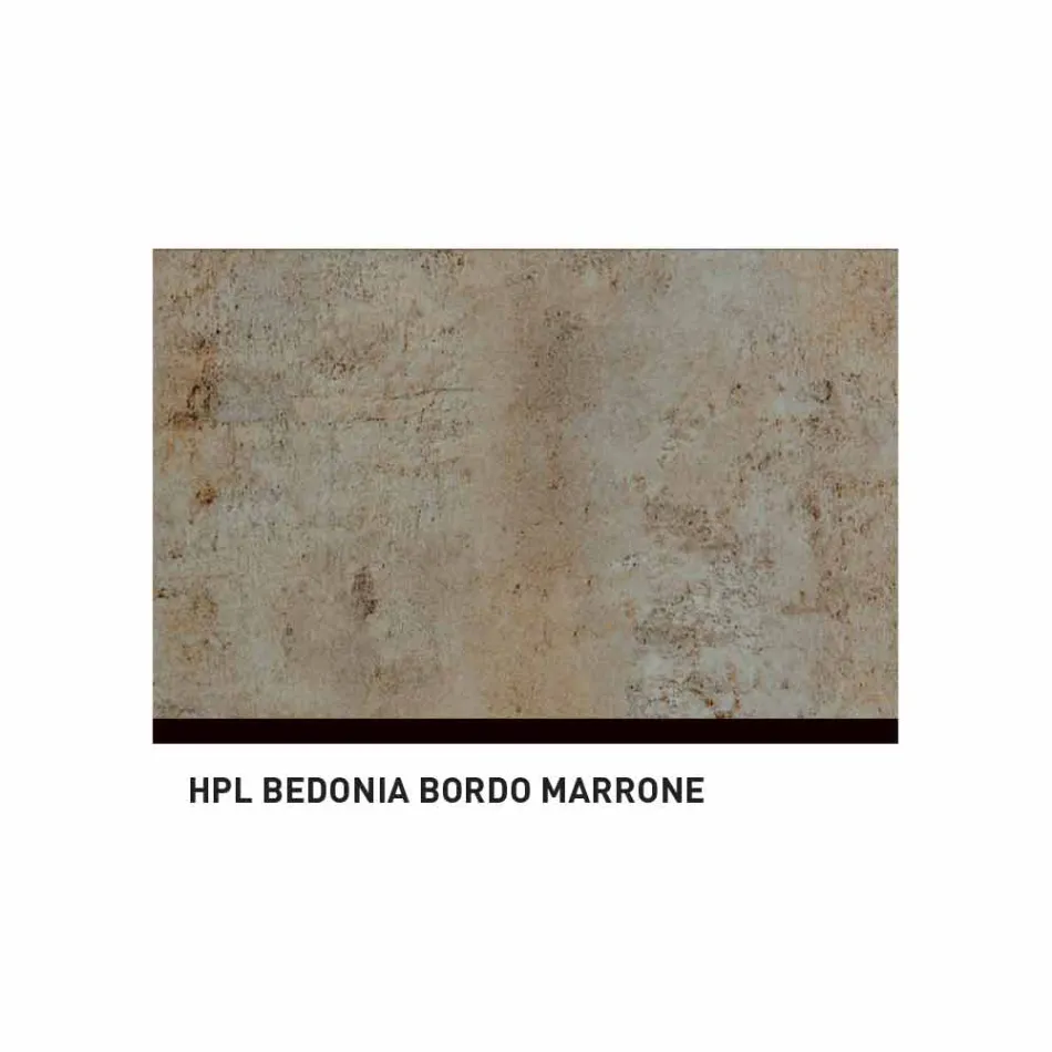 Mesa de centro exterior de diseño Varaschin System en aluminio pintado Viadurini