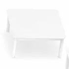 Mesa de centro exterior de diseño Varaschin System en aluminio pintado Viadurini