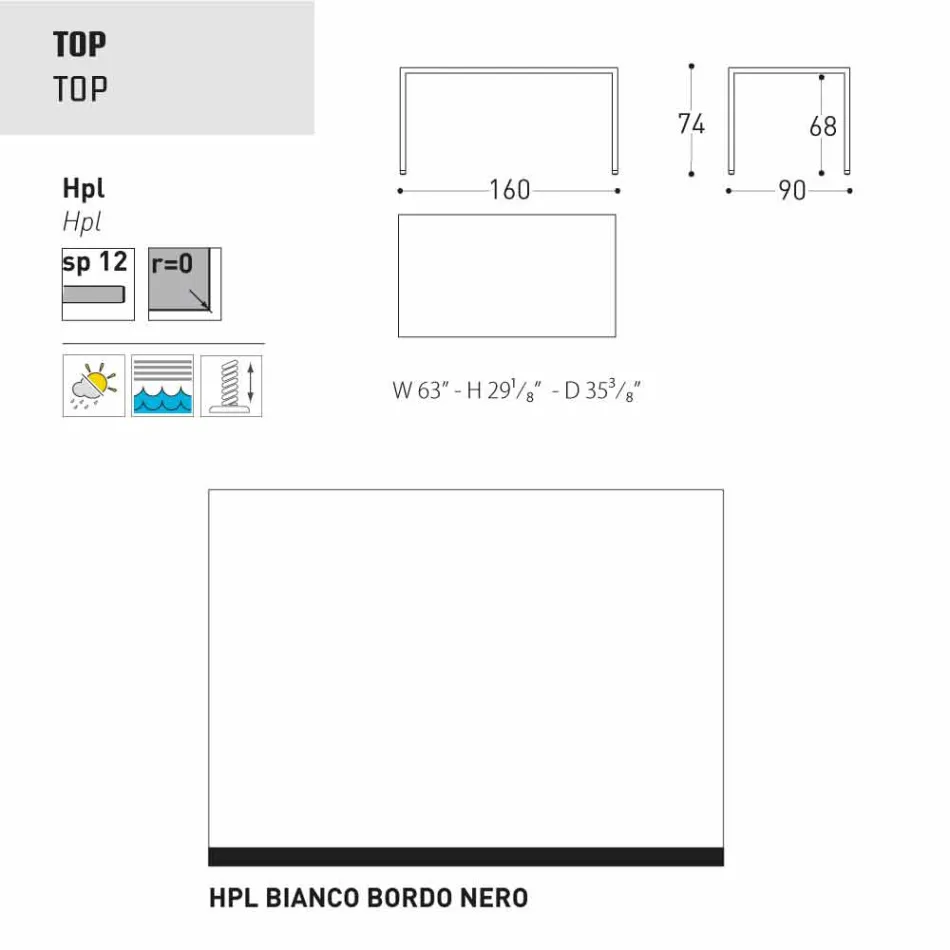 Varaschin Victor mesa para comedor interior y jardín, diseño moderno Viadurini