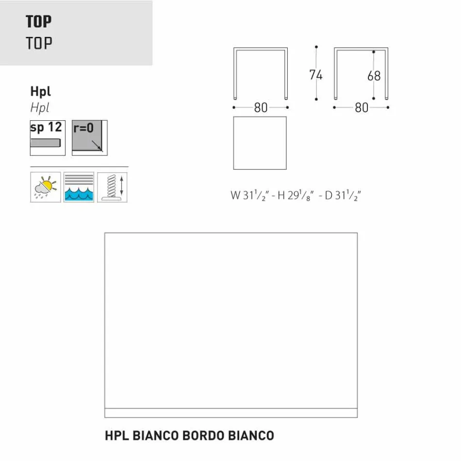 Varaschin Victor mesa para comedor interior y jardín, diseño moderno Viadurini