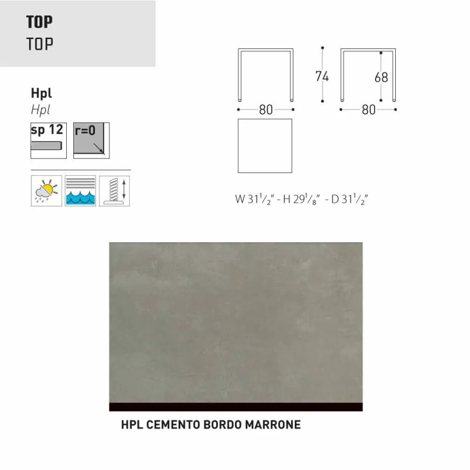 Varaschin Victor mesa para comedor interior y jardín, diseño moderno Viadurini