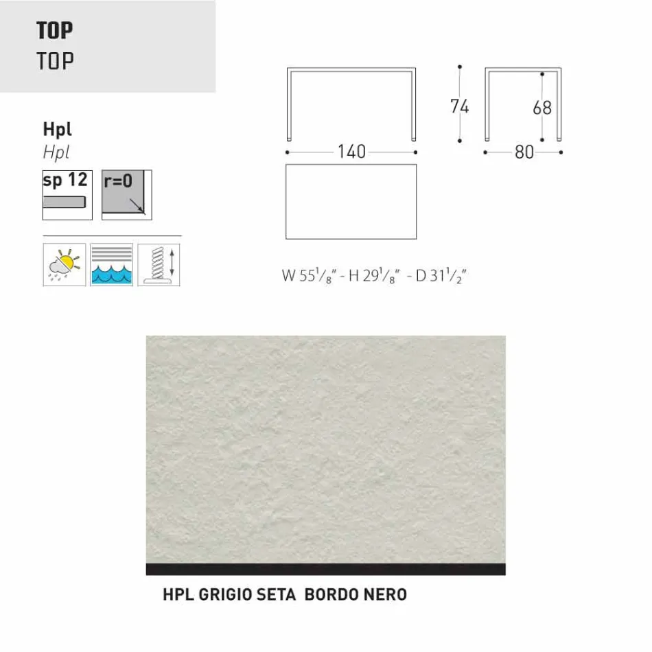 Varaschin Victor mesa para comedor interior y jardín, diseño moderno Viadurini