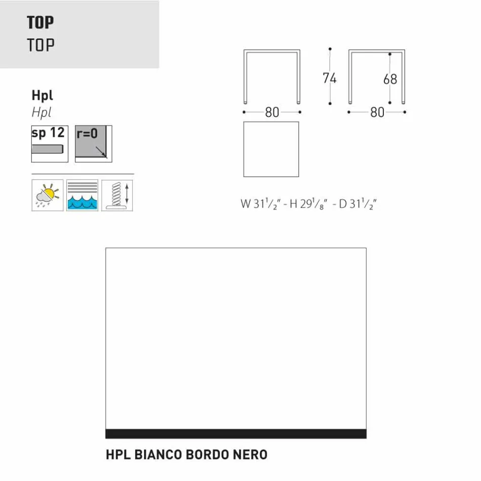 Varaschin Victor mesa para comedor interior y jardín, diseño moderno Viadurini