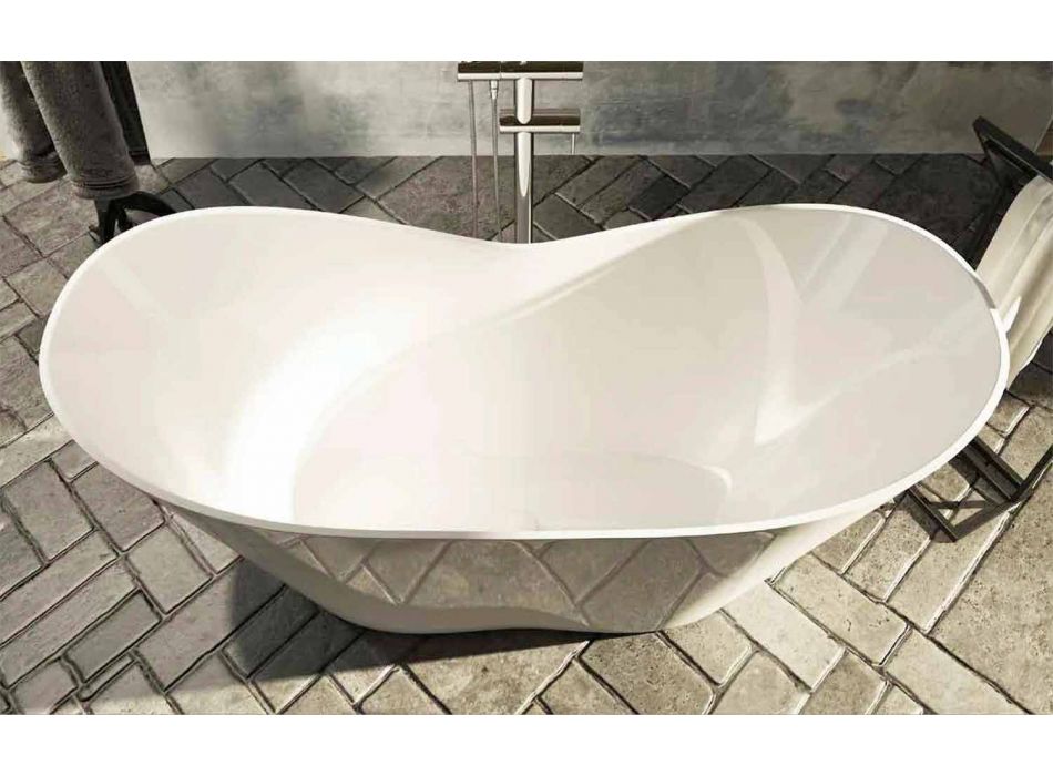 Bañera de diseño moderno e independiente fabricada en Italia Ragusa Viadurini