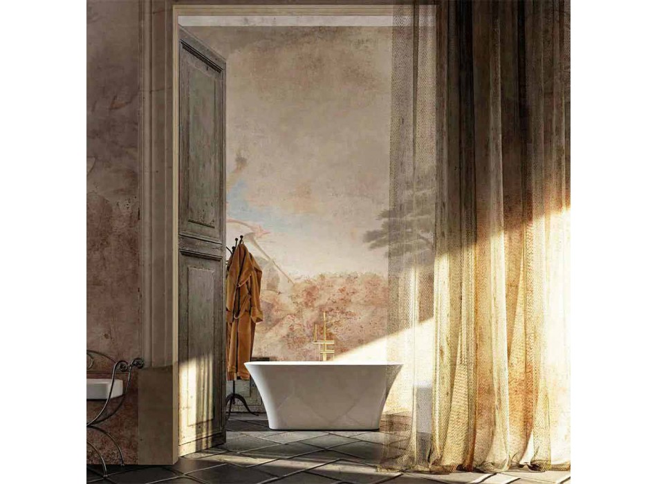Tina de baño de diseño moderno hecha en Italia Gallipoli Viadurini