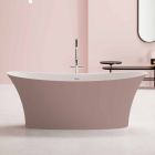 Bañera independiente de dos tonos, diseño de superficie sólida - Aspecto Viadurini