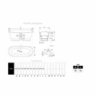 Bañera de apoyo en tierra como en hierro Romeo Viadurini