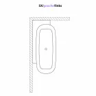 Bañera independiente de diseño blanco de estilo moderno - Lipperiavas1 Viadurini